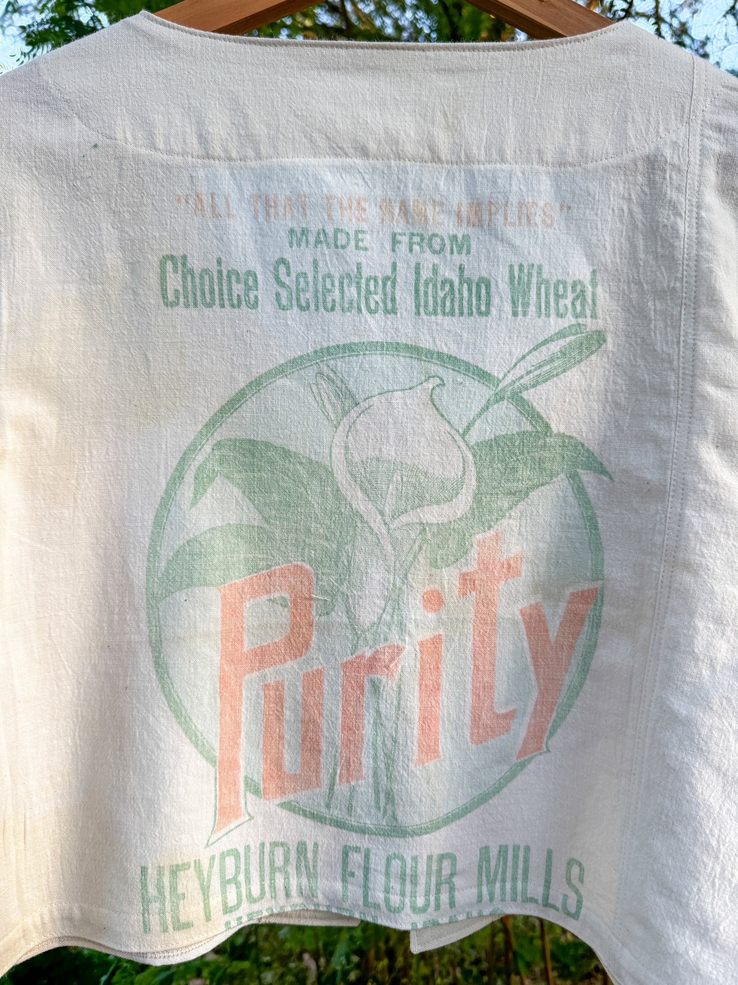 PURITY FLOUR SACK TIE TOP (LARGE)