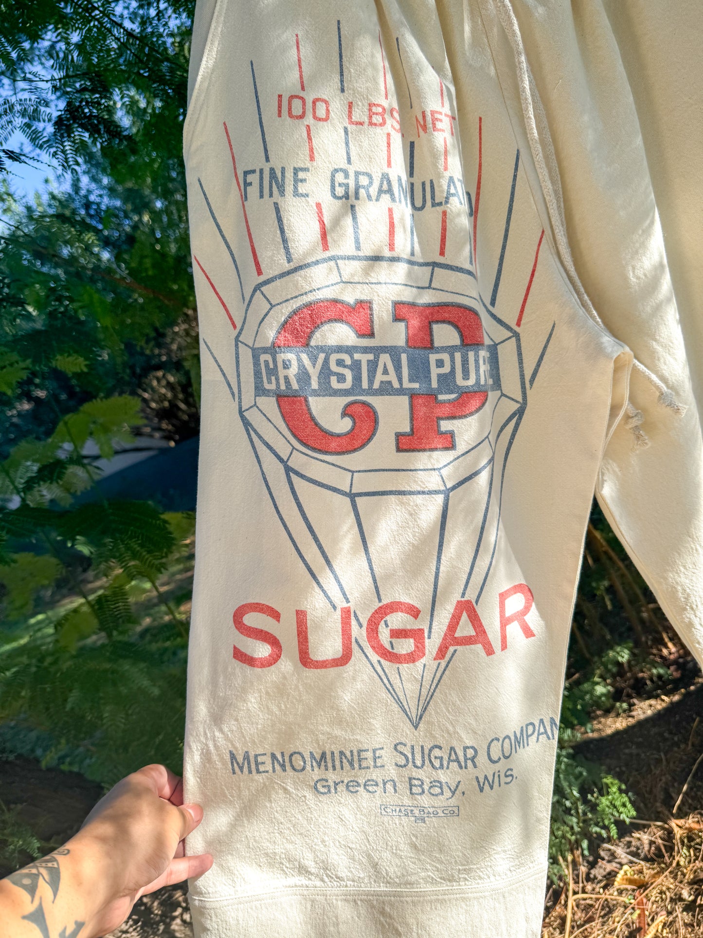 CRYSTAL PURE SUGAR SACK PANTS (M/L)