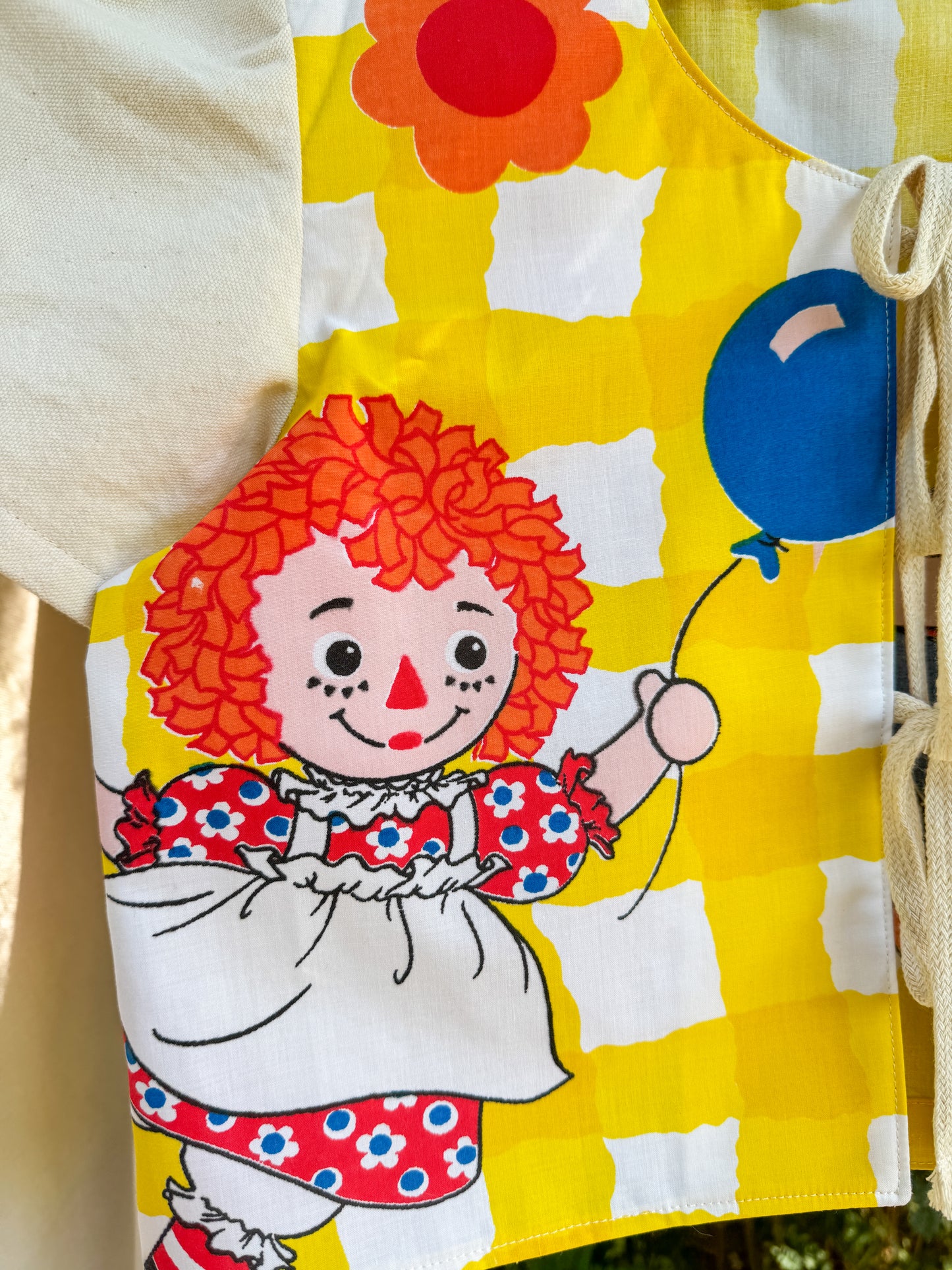RAGGEDY ANN AND ANDY TIE TOP (SMALL)