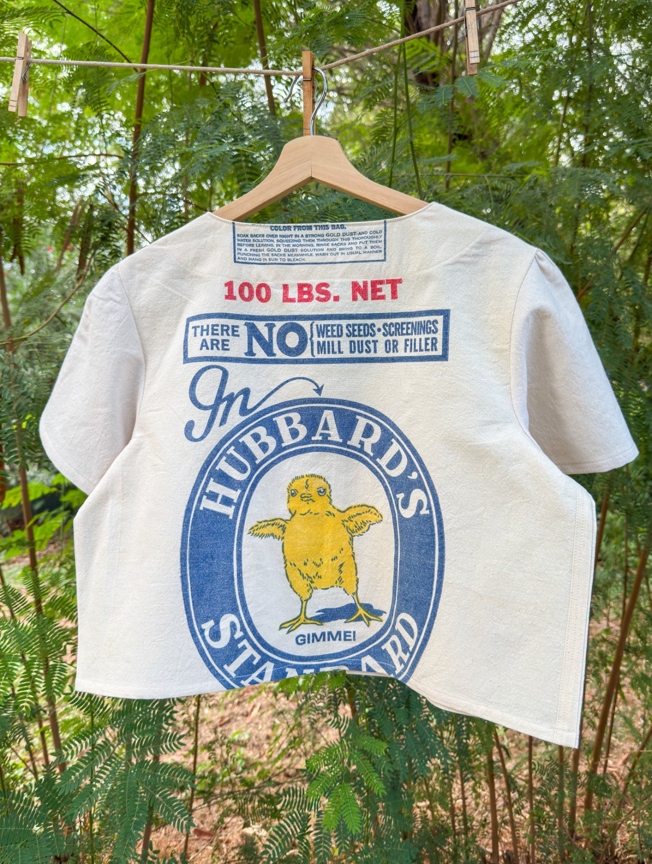 HUBBARD’S FEEDSACK TIE TOP (XLARGE)