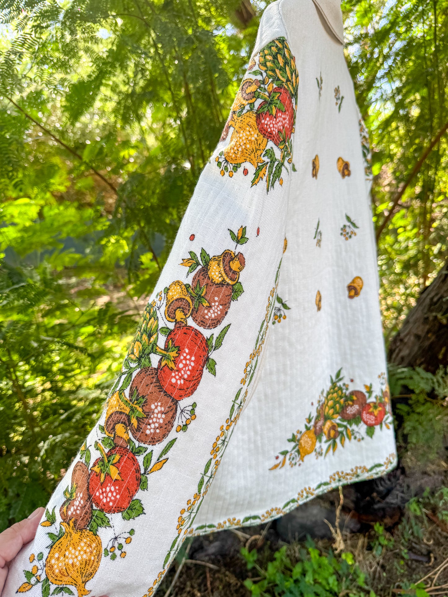 FALL VEGGIES TABLECLOTH CHORE COAT (X-LARGE)