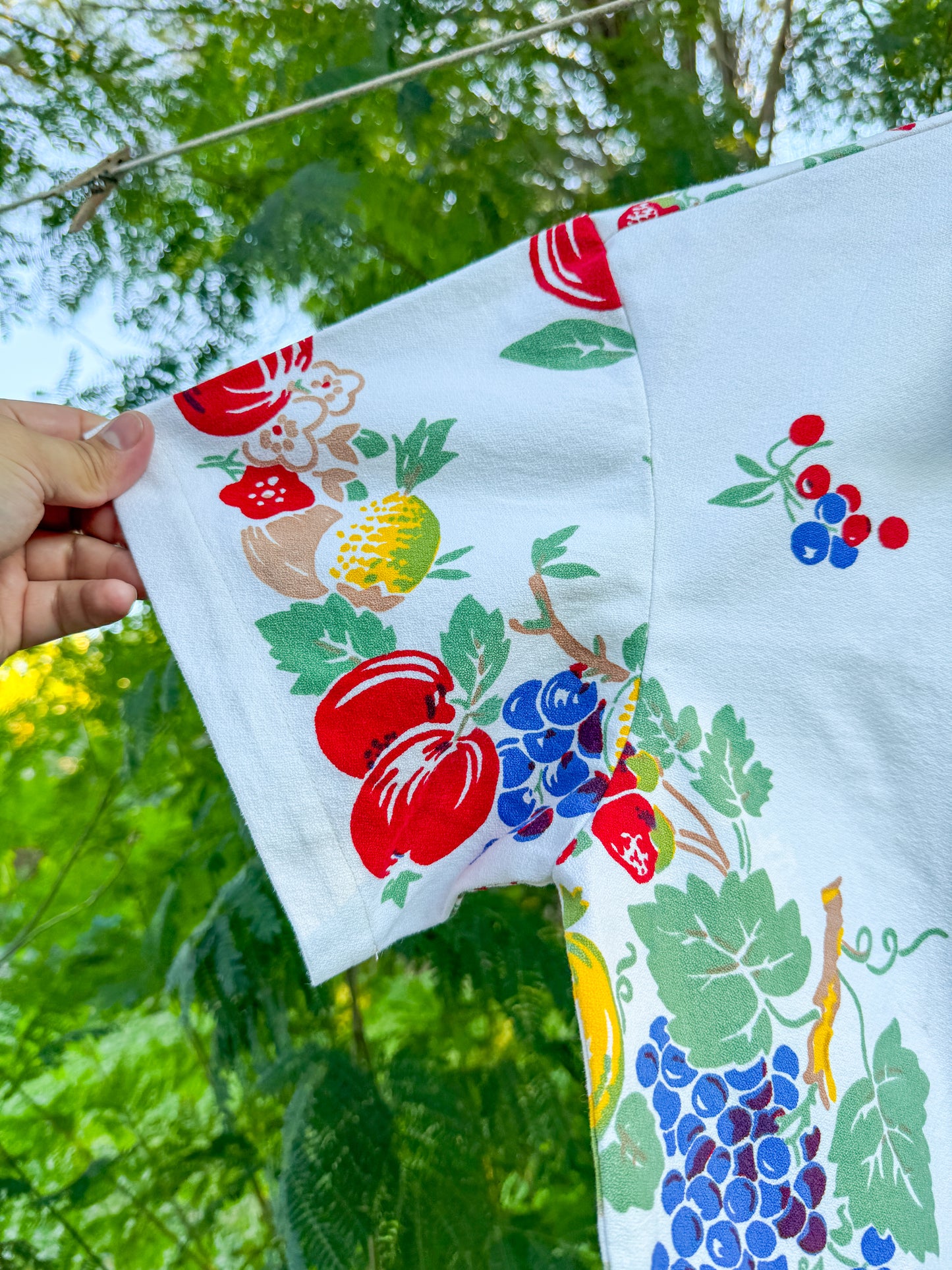 FRUIT TABLECLOTH BUTTON UP (SMALL)