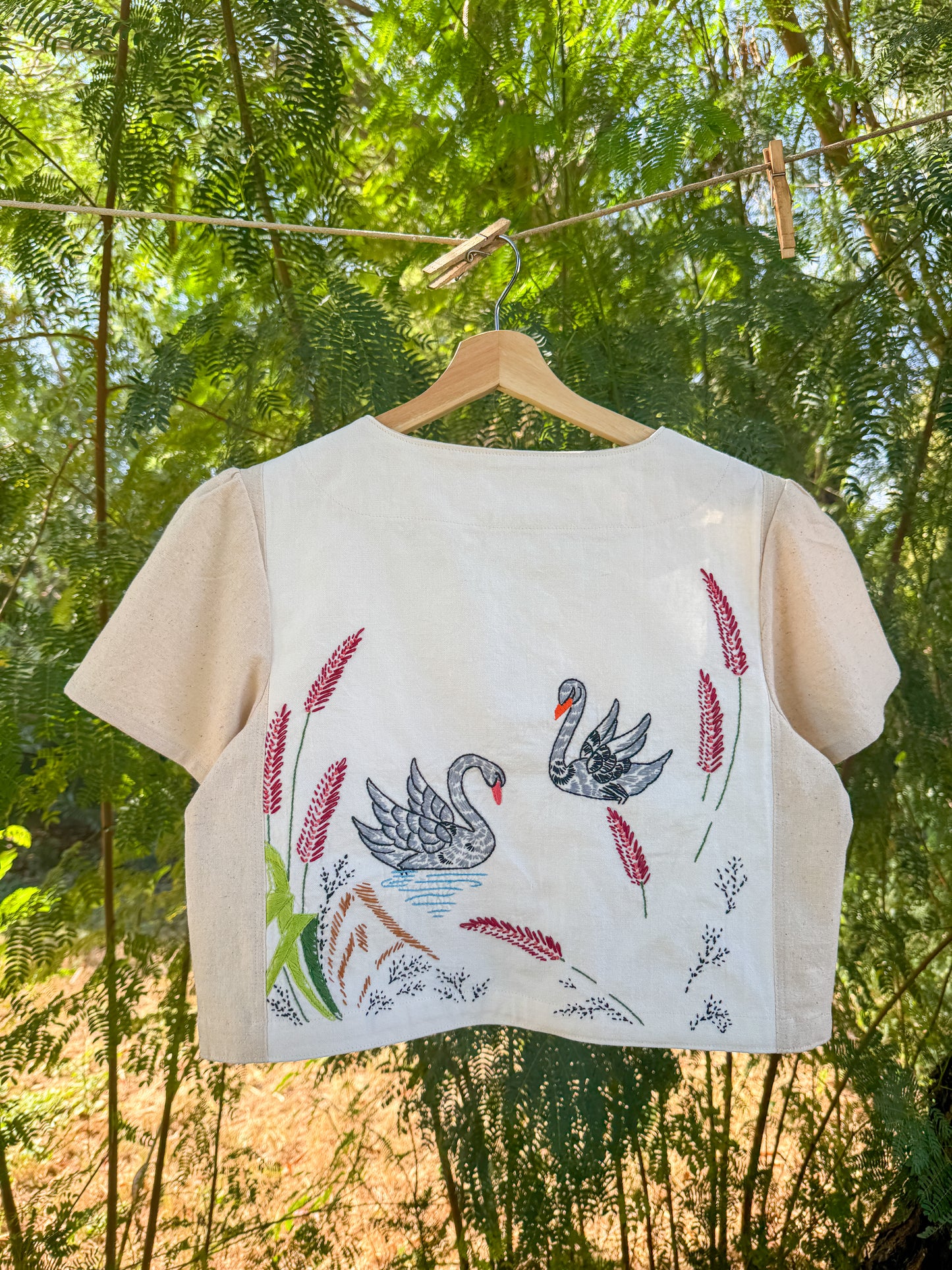 LUCKY BIRD TIE TOP (SMALL)