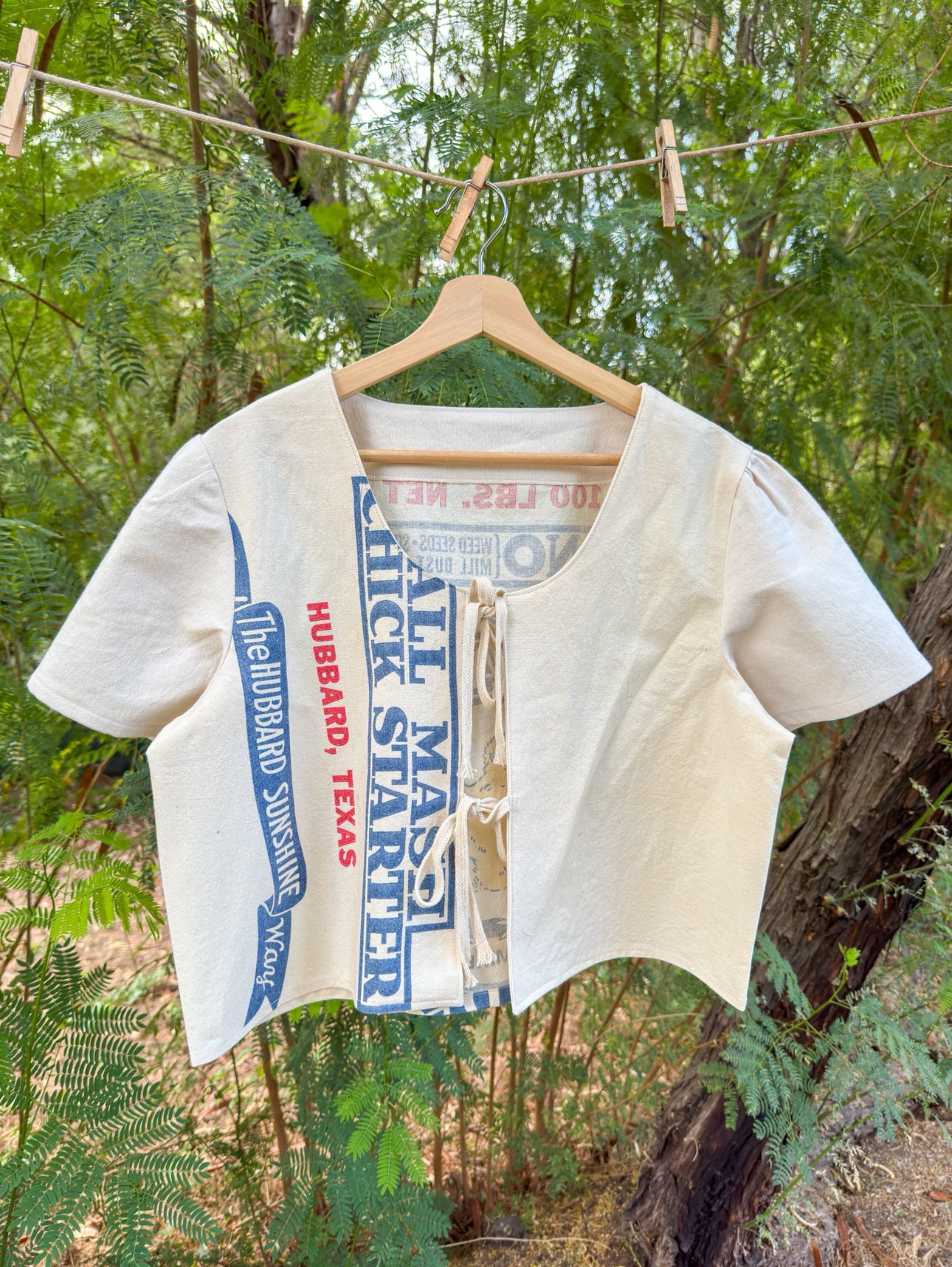 HUBBARD’S FEEDSACK TIE TOP (XLARGE)