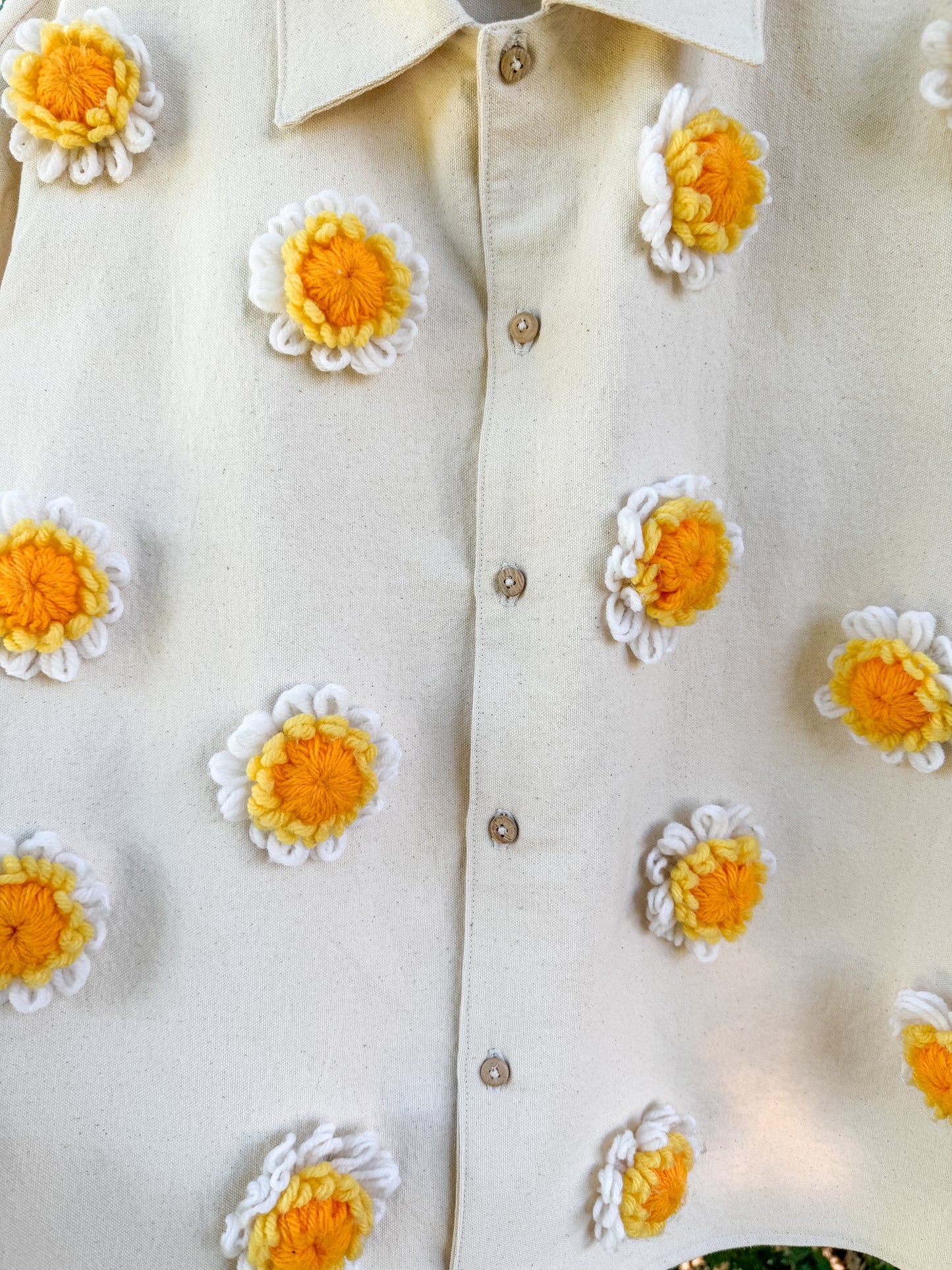 DAISY CANVAS BUTTON UP (MADE TO ORDER)