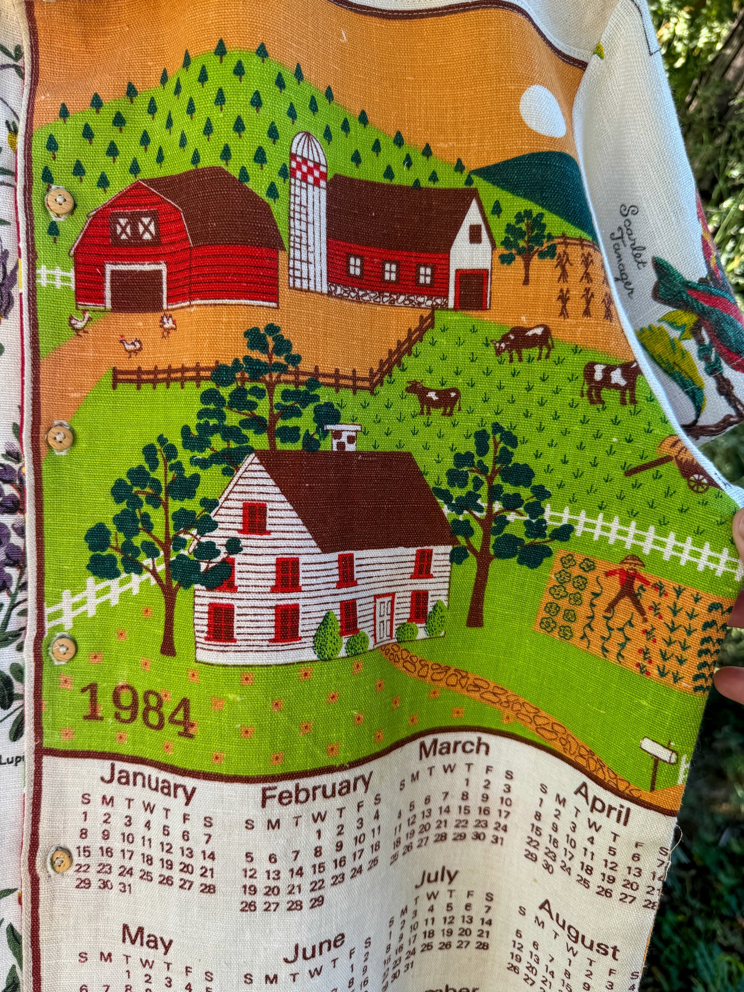 PRAIRIE LIFE TEA TOWEL BUTTON UP (MEDIUM)