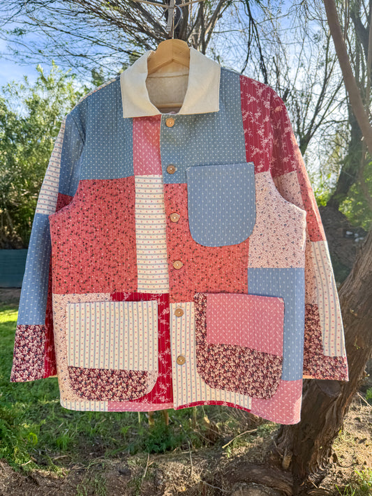 PATCHWORK CHORE COAT (MEDIUM)