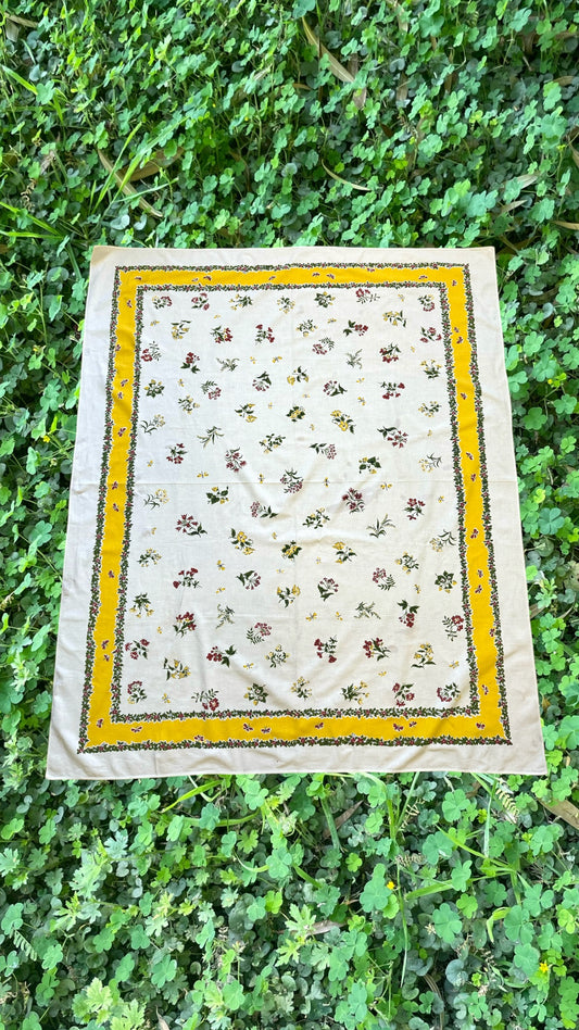 Summer Floral Tablecloth (BUTTON UP COMMISSION)