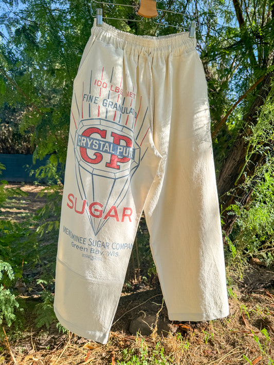 CRYSTAL PURE SUGAR SACK PANTS (M/L)