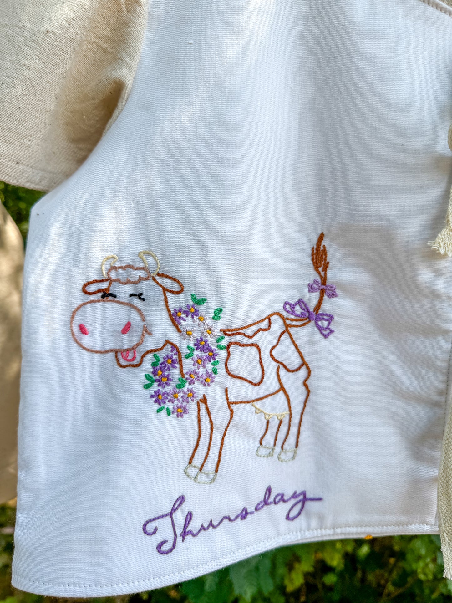 CUTE COWS TIE TOP (MEDIUM)