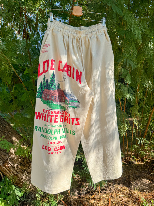 LOG CABIN FEED SACK PANTS (L/XL)