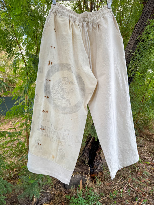 ALWAYS A HEAD CHICKEN FEED SACK PANTS (L/XL)