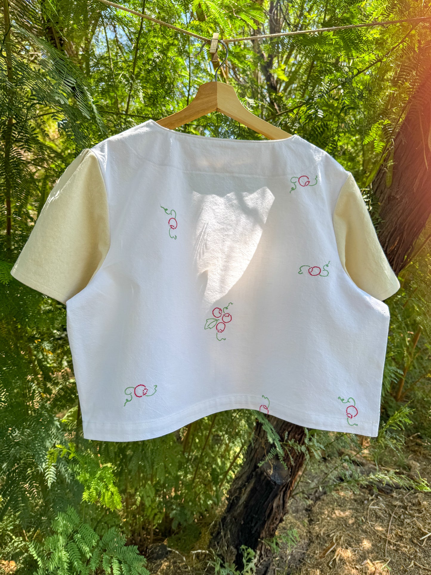 LITTLE BERRIES TIE TOP (1X)