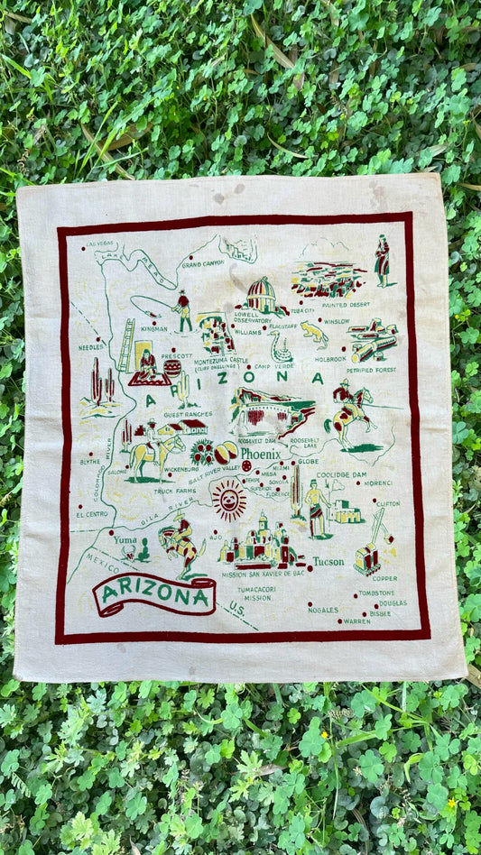 Arizona Souvenir Map (TIE TOP COMMISSIOM)