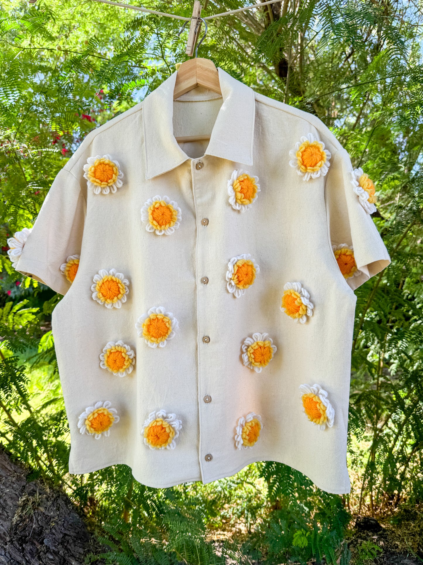 DAISY CANVAS BUTTON UP (MADE TO ORDER)