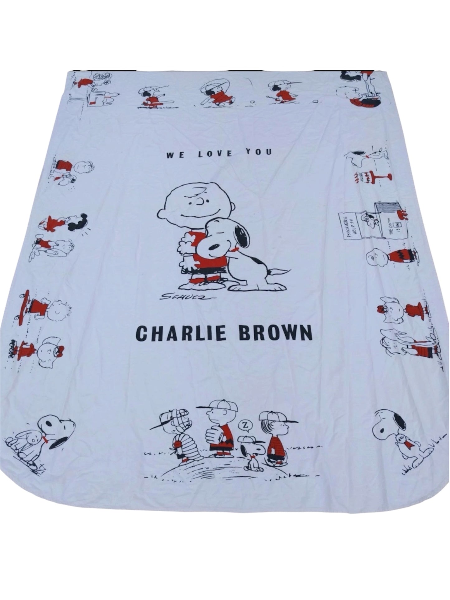 PEANUTS LETS PLAY BALL SHEET (PICK YOUR OWN SIZE BUTTON UP COMMISSION)