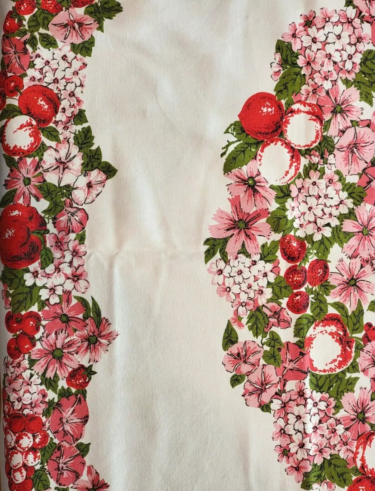 Floral Fruit Tablecloth (BUTTON UP COMMISSION)