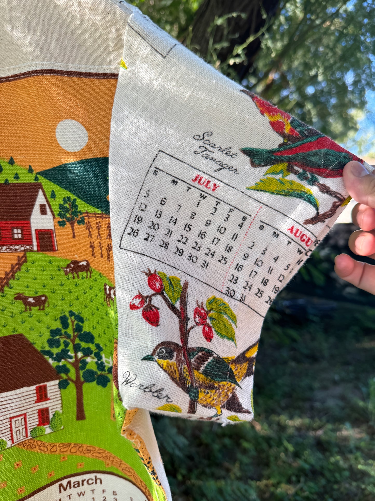 PRAIRIE LIFE TEA TOWEL BUTTON UP (MEDIUM)