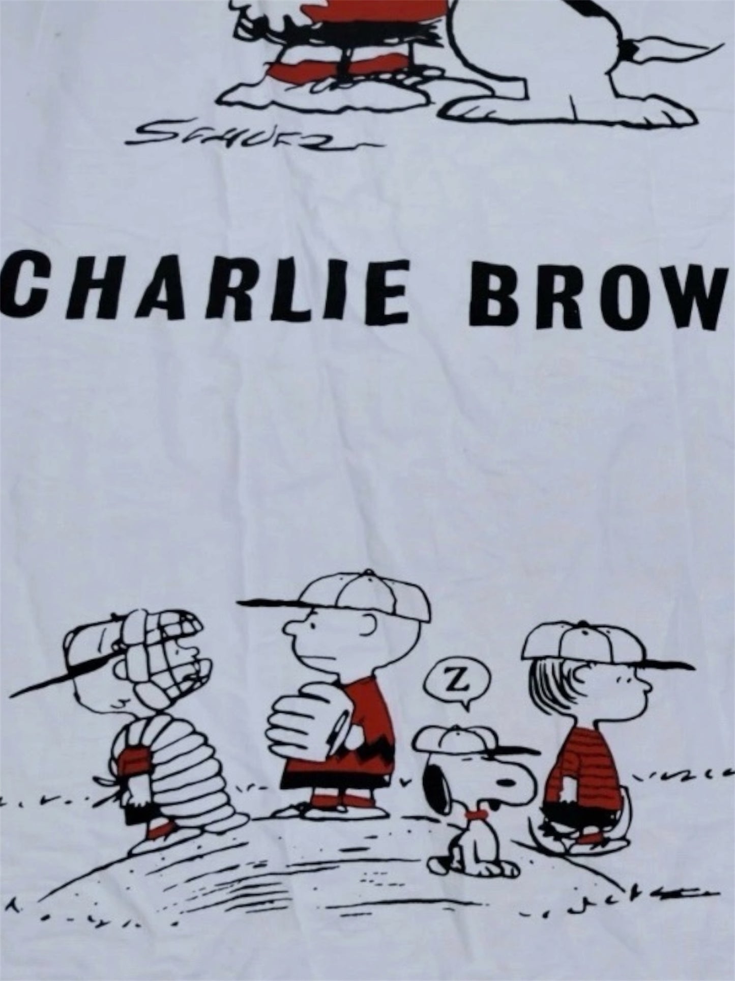 PEANUTS LETS PLAY BALL SHEET (PICK YOUR OWN SIZE BUTTON UP COMMISSION)