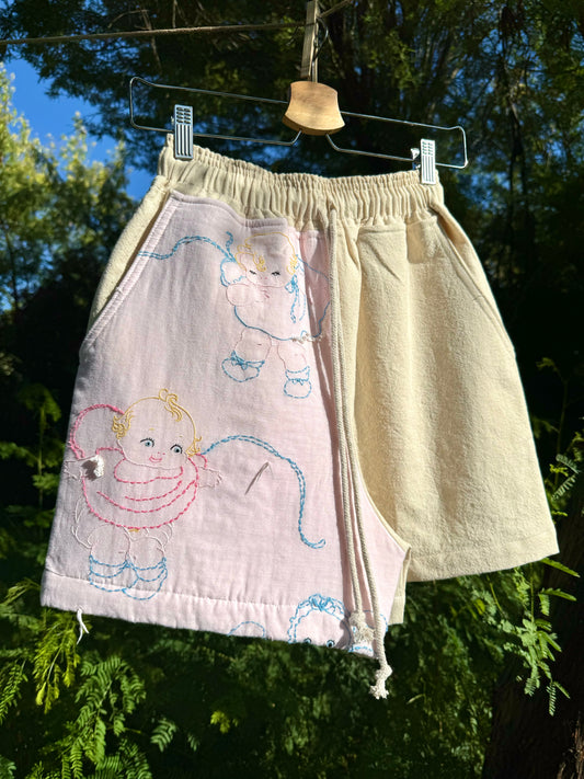 Pink Babies Shorts (XS/SM)