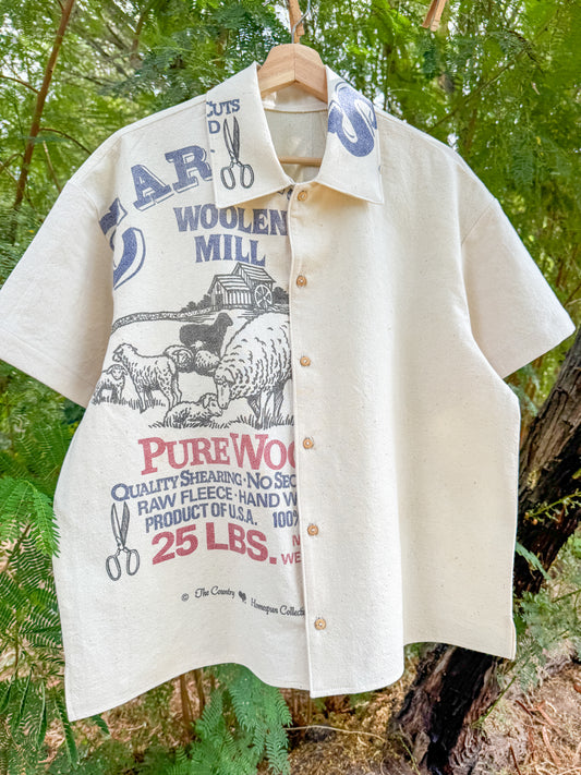 WOOL MILL BUTTON UP (MEDIUM)